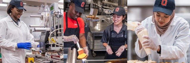 Innovator students working in Dining Services