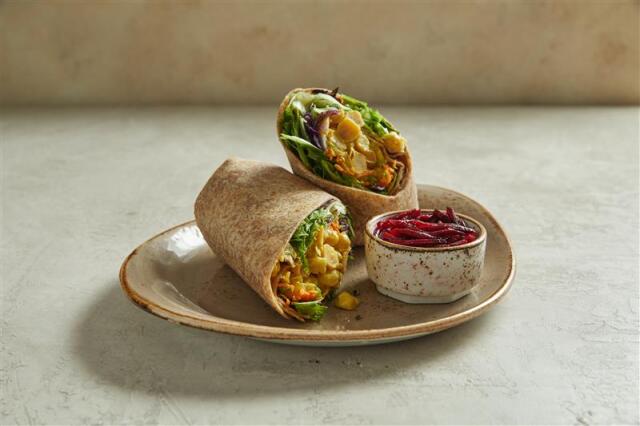 Curried Chickpea Wrap